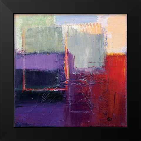 Violet Statics II Black Modern Wood Framed Art Print by Danckaert, Bea