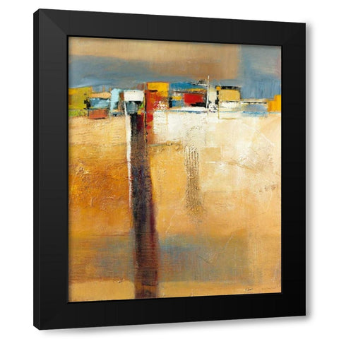 Siesta II Black Modern Wood Framed Art Print with Double Matting by Danckaert, Bea