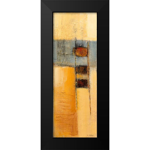 going up Black Modern Wood Framed Art Print by Danckaert, Bea