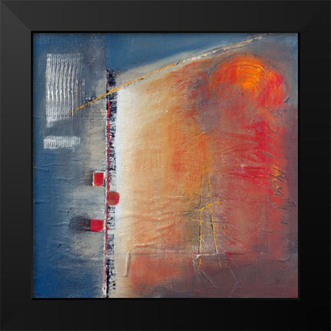 Silent Glow Black Modern Wood Framed Art Print by Danckaert, Bea