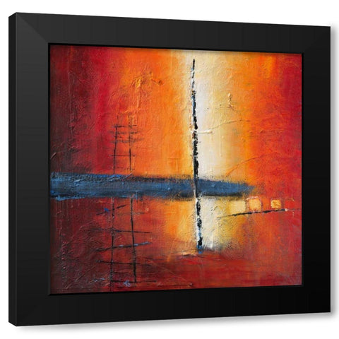 Sunbeam on Water Black Modern Wood Framed Art Print by Danckaert, Bea