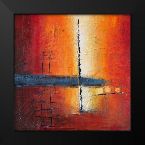 Sunbeam on Water Black Modern Wood Framed Art Print by Danckaert, Bea