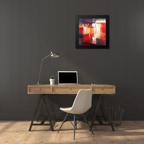 So happy Black Modern Wood Framed Art Print by Danckaert, Bea