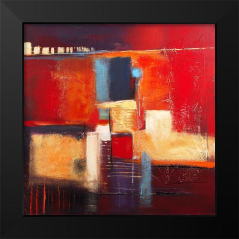 Colorful memories Black Modern Wood Framed Art Print by Danckaert, Bea