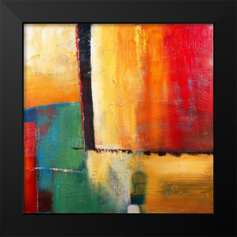 City Lifes Black Modern Wood Framed Art Print by Danckaert, Bea