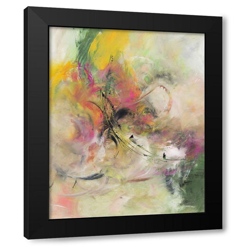 Blütenparadies III Black Modern Wood Framed Art Print by Middendorf, Christiane