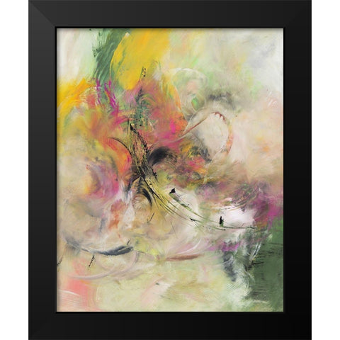 Blütenparadies III Black Modern Wood Framed Art Print by Middendorf, Christiane