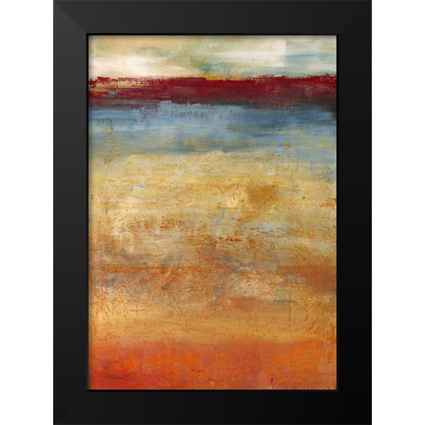 Abendlicht Black Modern Wood Framed Art Print by Ohland, Christa