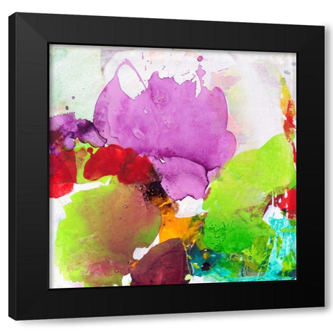 Violet Grace Black Modern Wood Framed Art Print with Double Matting by Ruttkau,El