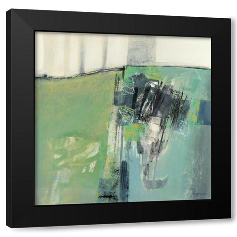 Prato I Black Modern Wood Framed Art Print with Double Matting by Cusumano, Francesco