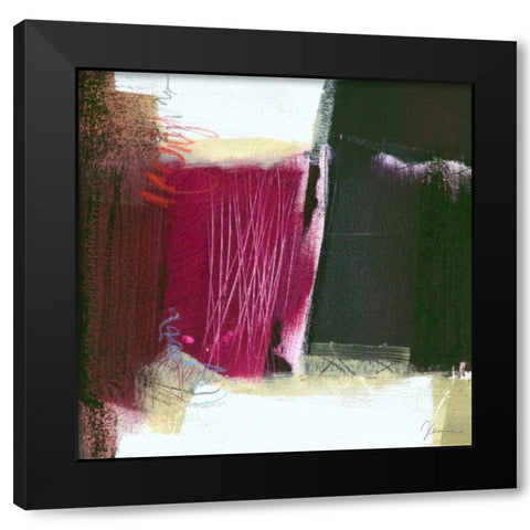 Sfondo I Black Modern Wood Framed Art Print with Double Matting by Cusumano, Francesco