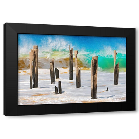 Der Alte Steg von Vila do Maio II Black Modern Wood Framed Art Print with Double Matting by Dürmer, Florian
