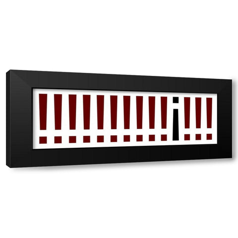 The Signs Panorama II Black Modern Wood Framed Art Print with Double Matting by Rossmeissl, Gerhard