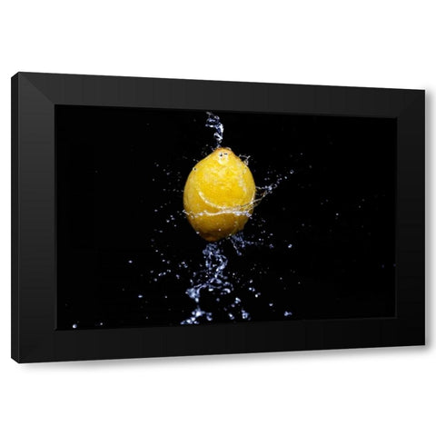 Spritzige Fruchte III Black Modern Wood Framed Art Print with Double Matting by Riedt, Kirsten