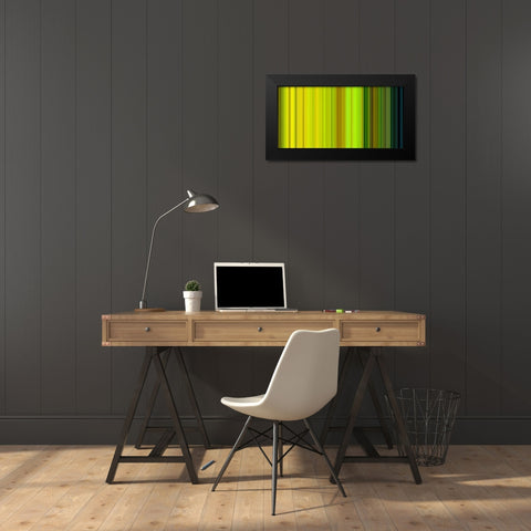 Lichtlinien 891 Black Modern Wood Framed Art Print by Klipp, Ortwin