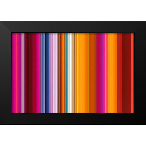 Lichtlinien 891 Black Modern Wood Framed Art Print by Klipp, Ortwin