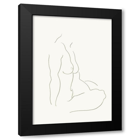 Akt 5 Black Modern Wood Framed Art Print by Maier, Werner