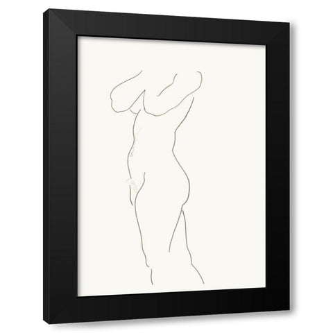 Akt 6 Black Modern Wood Framed Art Print by Maier, Werner