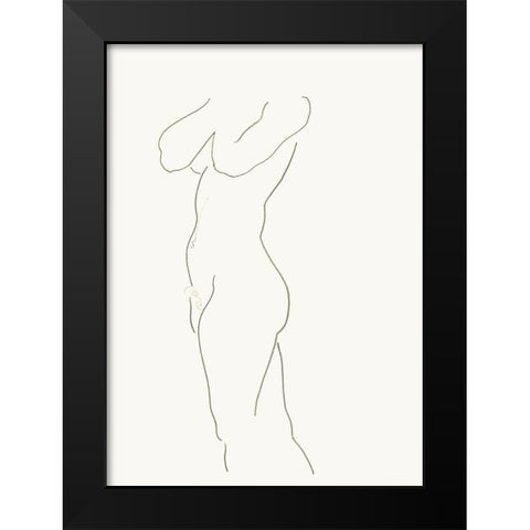 Akt 6 Black Modern Wood Framed Art Print by Maier, Werner