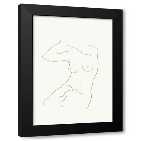 Akt 7 Black Modern Wood Framed Art Print by Maier, Werner