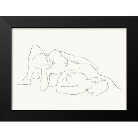 Akt 8 Black Modern Wood Framed Art Print by Maier, Werner