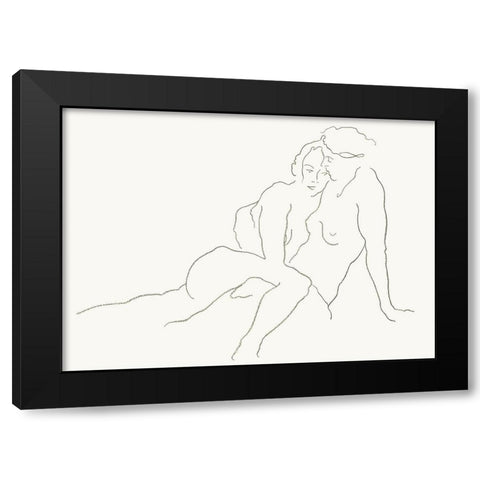 Akt 10 Black Modern Wood Framed Art Print by Maier, Werner