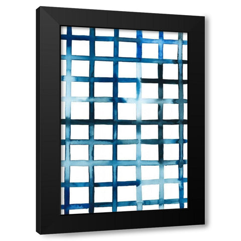 Watercolor Bleed Pattern II Black Modern Wood Framed Art Print with Double Matting by Popp, Grace