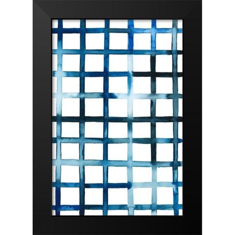 Watercolor Bleed Pattern II Black Modern Wood Framed Art Print by Popp, Grace