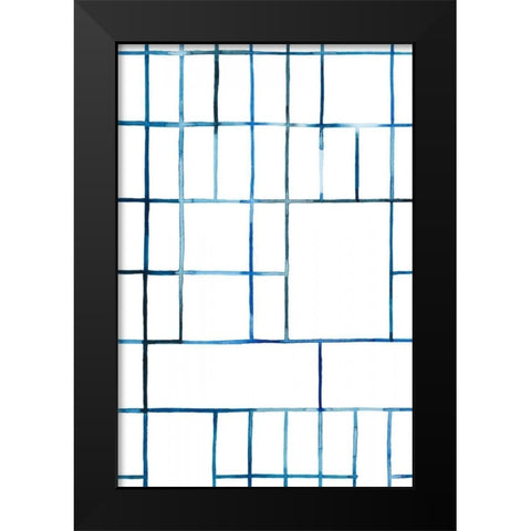 Watercolor Bleed Pattern IV Black Modern Wood Framed Art Print by Popp, Grace