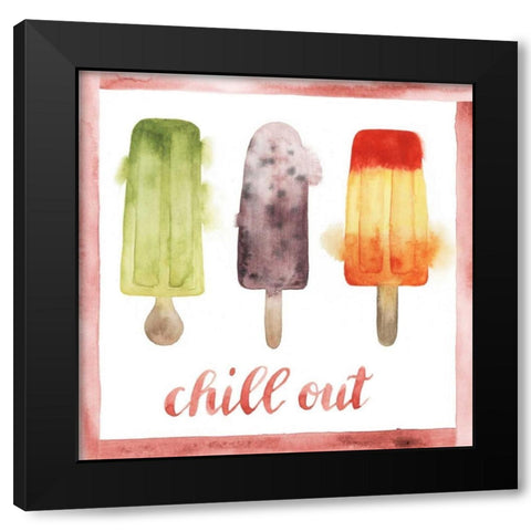 Chill Out VI Black Modern Wood Framed Art Print with Double Matting by Popp, Grace