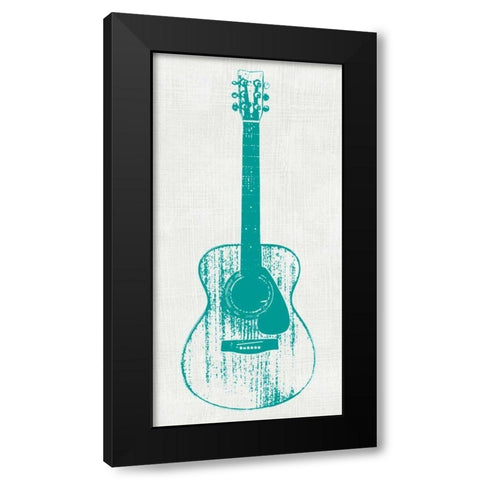 Guitar Collector I Black Modern Wood Framed Art Print with Double Matting by Inge, Kevin Wade