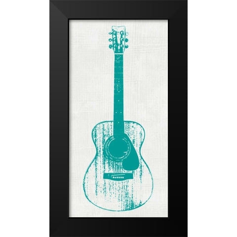 Guitar Collector I Black Modern Wood Framed Art Print by Inge, Kevin Wade