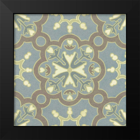 Pastel Tile Design VI Black Modern Wood Framed Art Print by Studio W