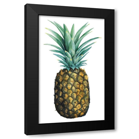 Watercolor Pineapple I Black Modern Wood Framed Art Print by Popp, Grace
