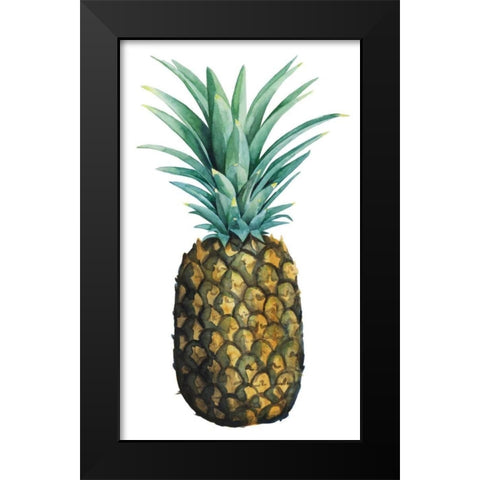 Watercolor Pineapple I Black Modern Wood Framed Art Print by Popp, Grace