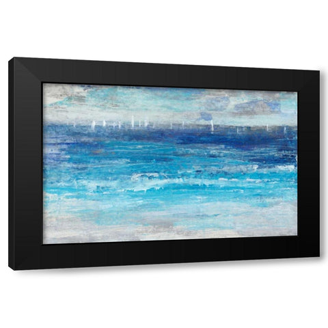 Sailing Afar I Black Modern Wood Framed Art Print by OToole, Tim