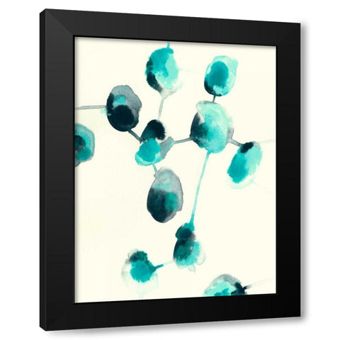 Fluid Structure I Black Modern Wood Framed Art Print by Vess, June Erica