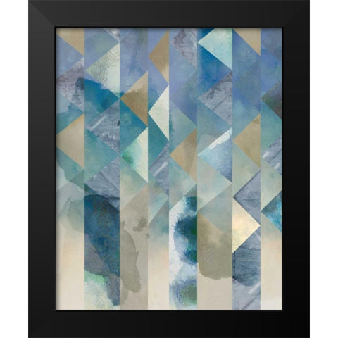 Ocean Reflections I Black Modern Wood Framed Art Print by Zarris, Chariklia