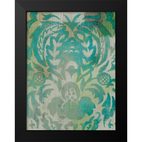 Velvet and Damask IV Black Modern Wood Framed Art Print by Zarris, Chariklia