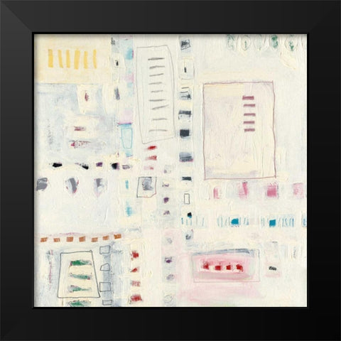 White Out Black Modern Wood Framed Art Print by Galapon, Nikki