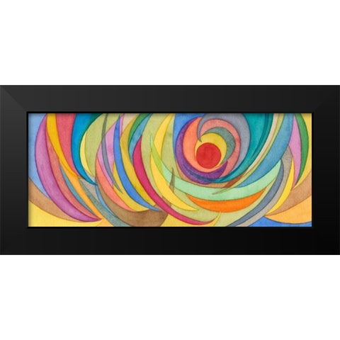 Watercolor Arches Black Modern Wood Framed Art Print by Galapon, Nikki