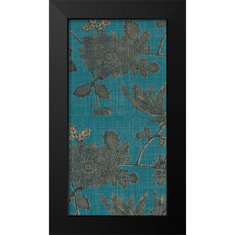 Chrysanthemum Panel II Black Modern Wood Framed Art Print by Zarris, Chariklia