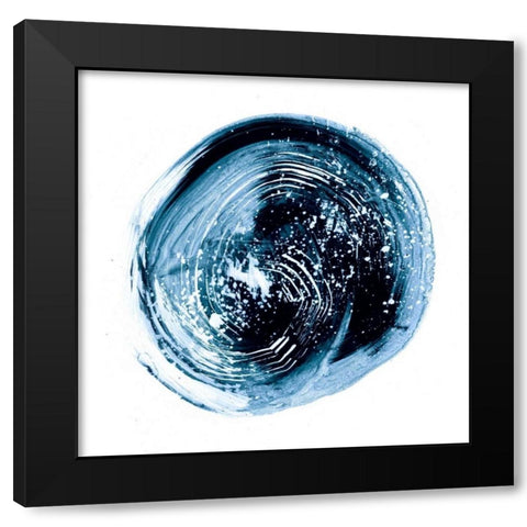 Indigo Nebula III Black Modern Wood Framed Art Print by Harper, Ethan