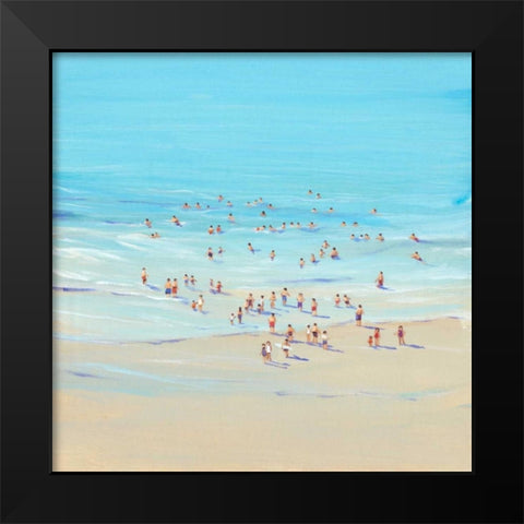 Beach Day I Black Modern Wood Framed Art Print by OToole, Tim