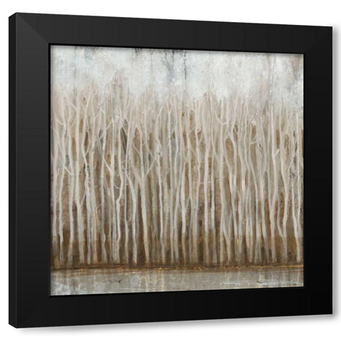 Whispering Trees I Black Modern Wood Framed Art Print with Double Matting by OToole, Tim