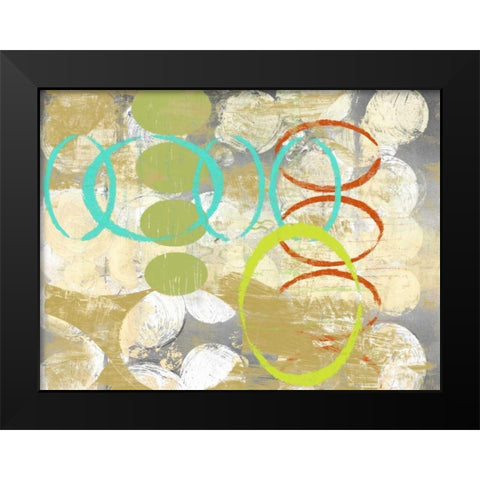 Oculus Orbs II Black Modern Wood Framed Art Print by Goldberger, Jennifer