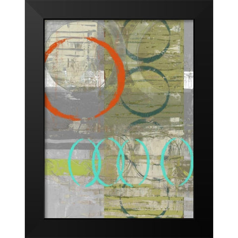 Linking II Black Modern Wood Framed Art Print by Goldberger, Jennifer
