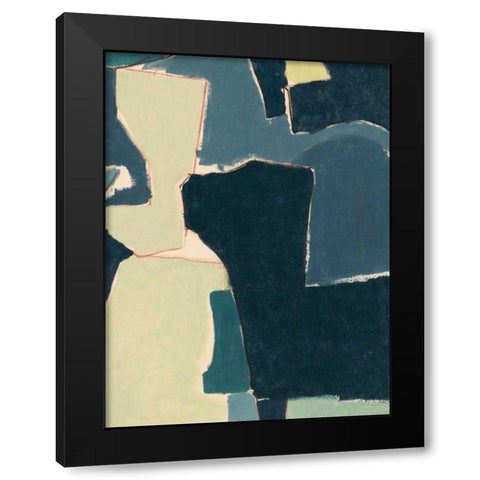 Blue Note VII Black Modern Wood Framed Art Print by Delamater, Rob