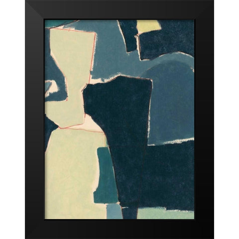 Blue Note VII Black Modern Wood Framed Art Print by Delamater, Rob