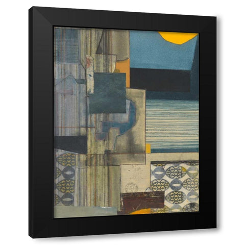 Journeymans Papers I Black Modern Wood Framed Art Print with Double Matting by Delamater, Rob